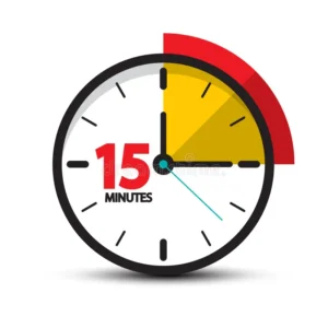 minutes clock icon vector fifteen minute symbol isolated white background minutes clock icon vector fifteen minute symbol 135868834