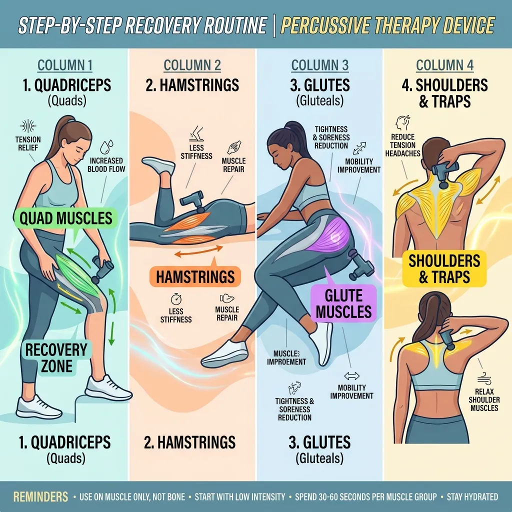 5-minute recovery routine visual guide for WFH professionals